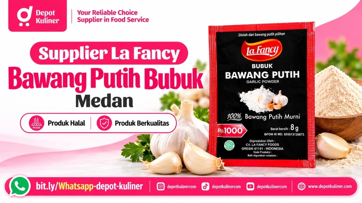 SIAP KIRIM HARI INI, WA: 0812-6524-4769, Supplier La Fancy Bawang Putih Bubuk Medan