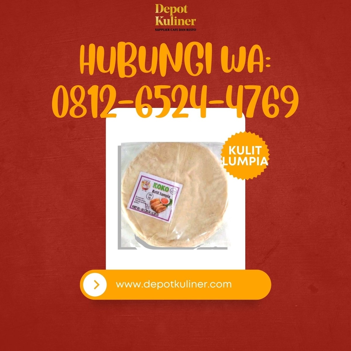 PALING ENAK, Call 0812-6524-4769, Jual Kulit Lumpia Terdekat