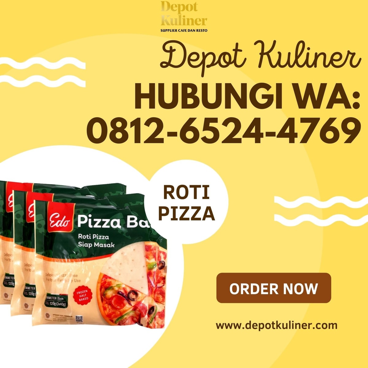 DISTRIBUTOR LANGSUNG, Call 0812-6524-4769, Harga Roti Pizza Mini