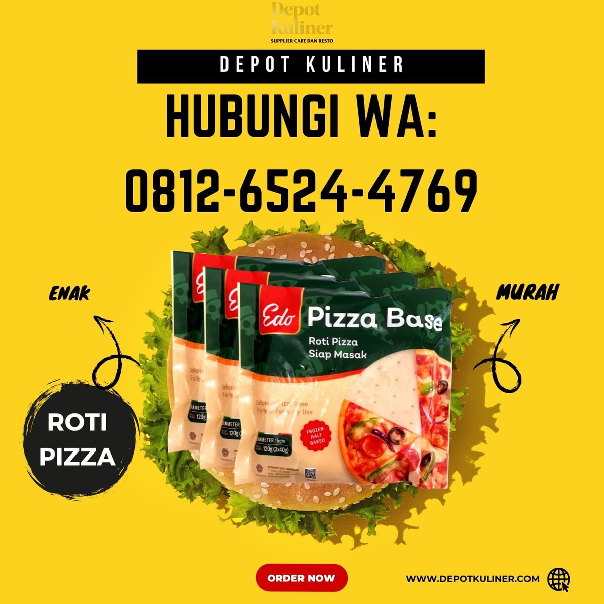 FAST RESPON, Call 0812-6524-4769, Pizza Base Instan