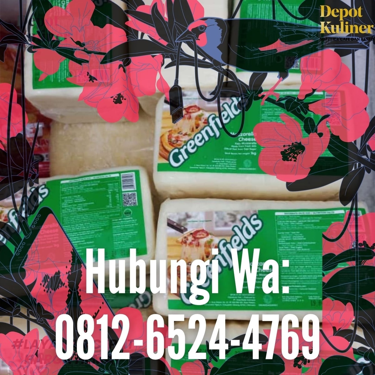 BULAN PROMO, Call 0812-6524-4769, Harga Keju Mozarella Untuk Jualan