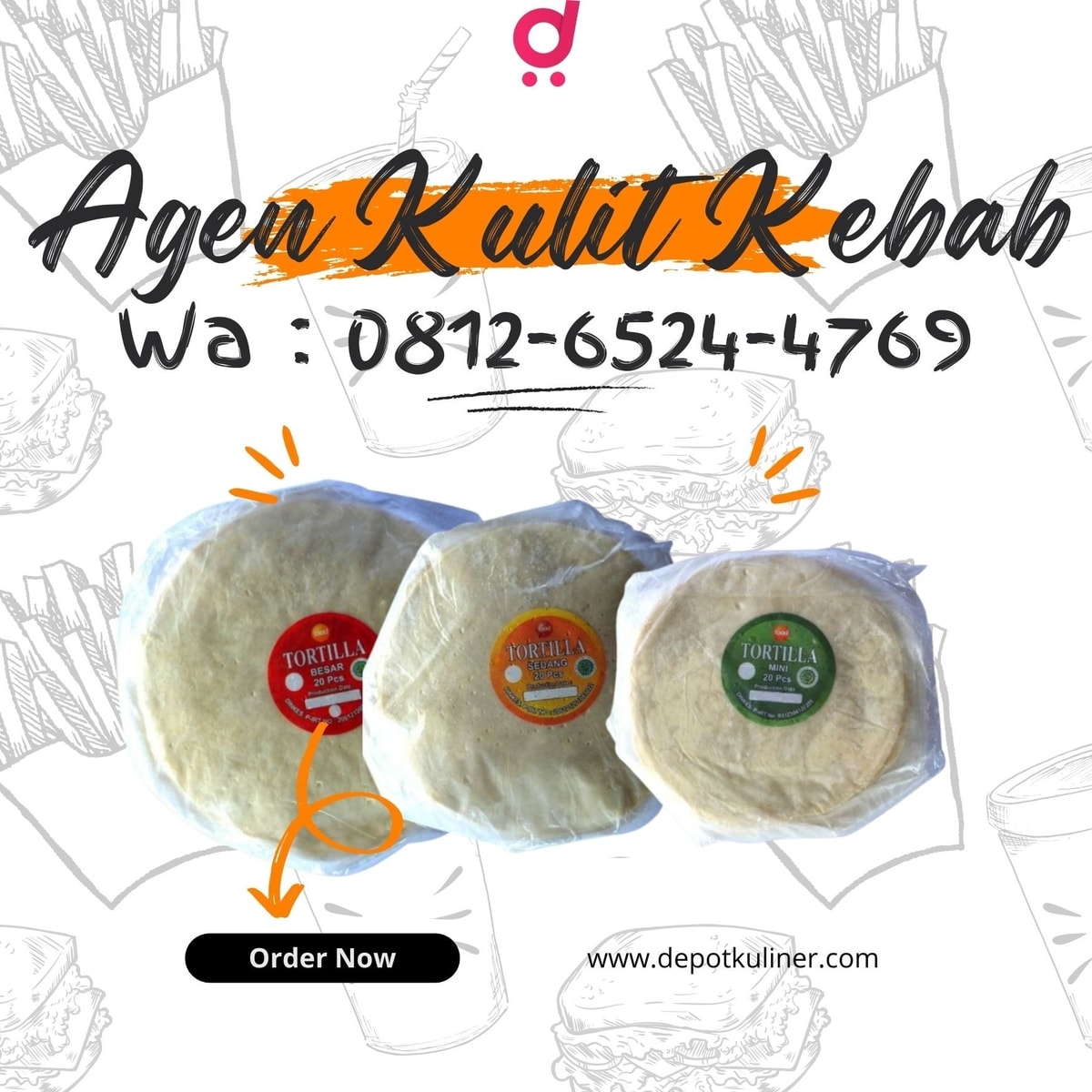 DISKON LANGSUNG, Call 0812-6524-4769, Agen Kulit Kebab