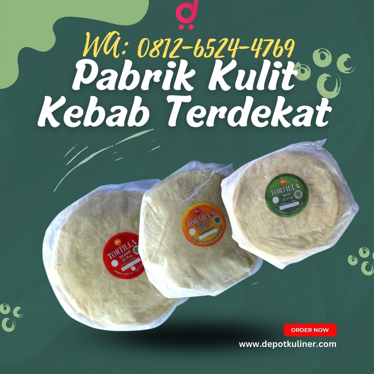 BULAN PROMO, Call 0812-6524-4769, Pabrik Kulit Kebab Terdekat