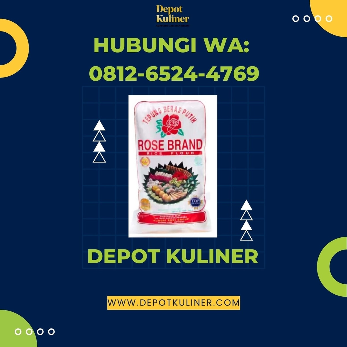 HARGA GROSIR, Call 0812-6524-4769, Distributor Tepung Ketan Rose Brand Di Medan