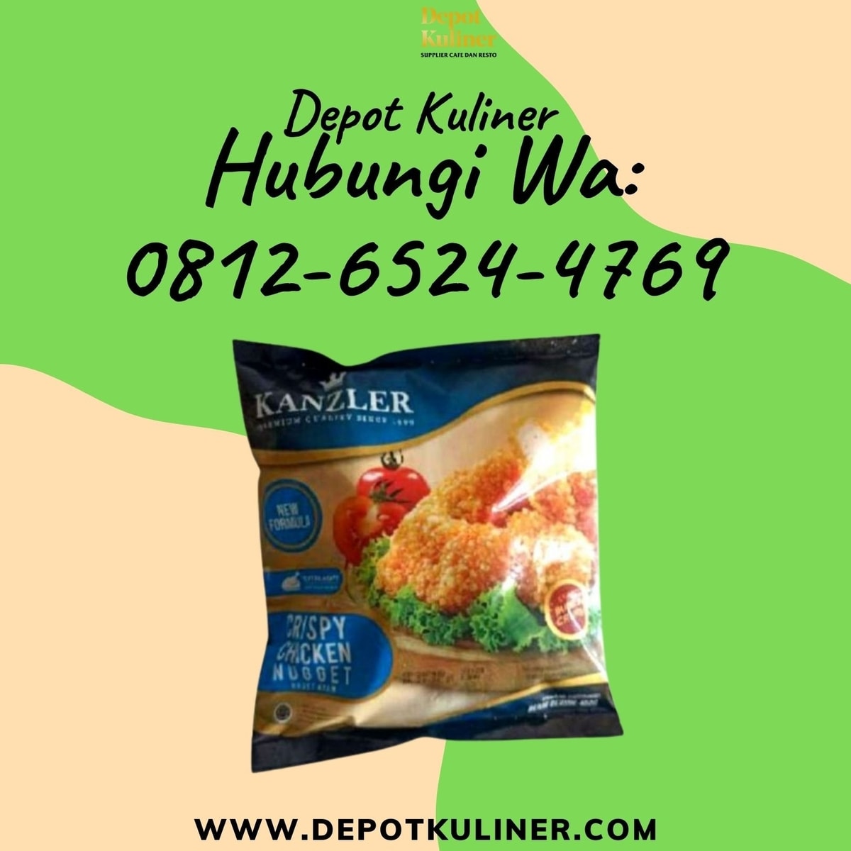 HARGA GROSIR, Call 0812-6524-4769, Harga Nugget Ayam Kanzler