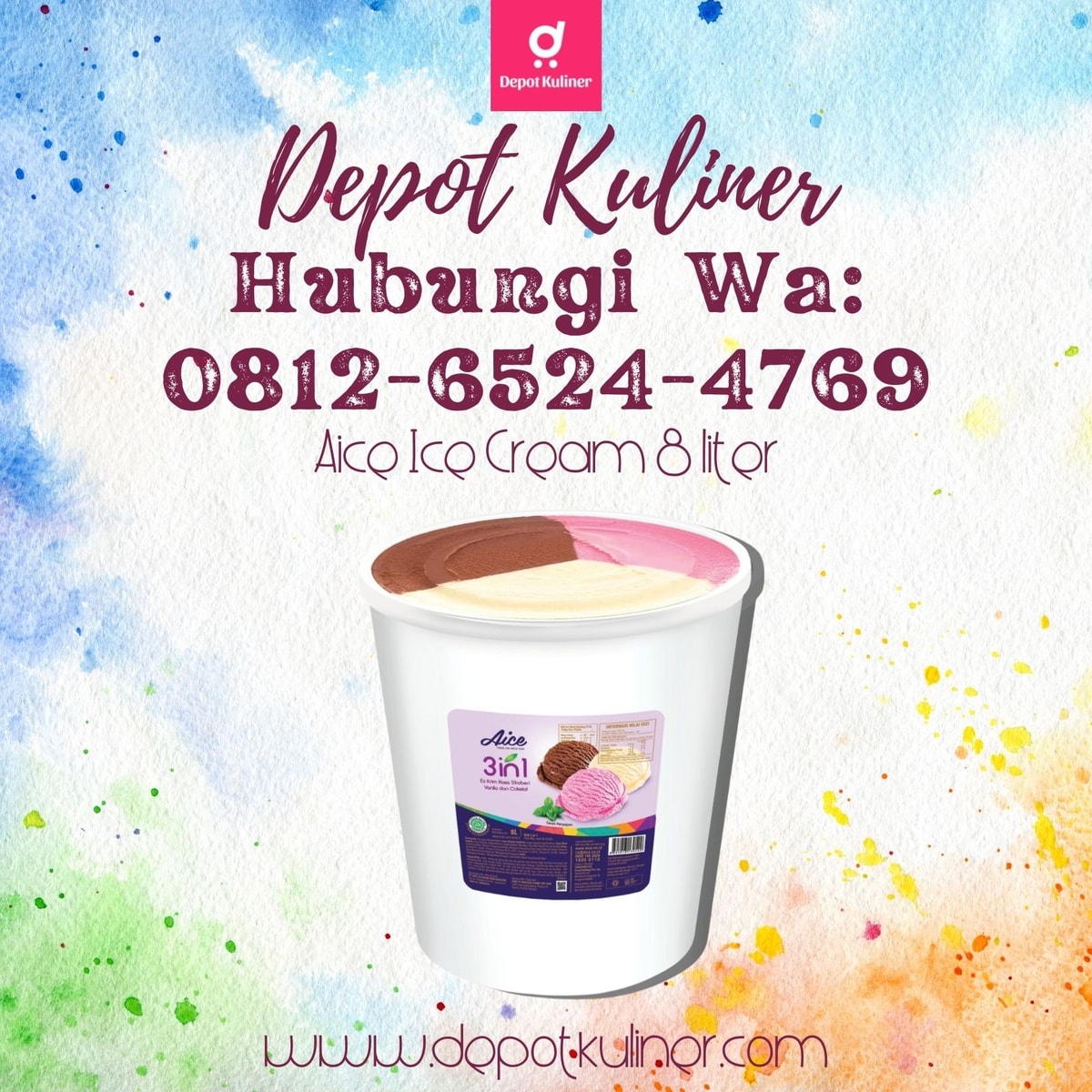 HARGA IRIT, Call 0812-6524-4769, Es Krim Buat Hajatan