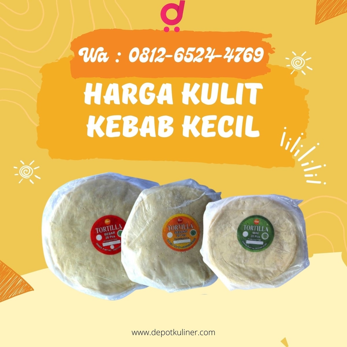 HARGA TERJANGKAU, Call 0812-6524-4769, Harga Kulit Kebab Kecil