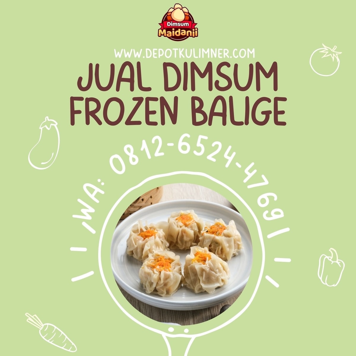 HARGA BERSAHABAT, Call 0812-6524-4769, Jual Dimsum Frozen Balige