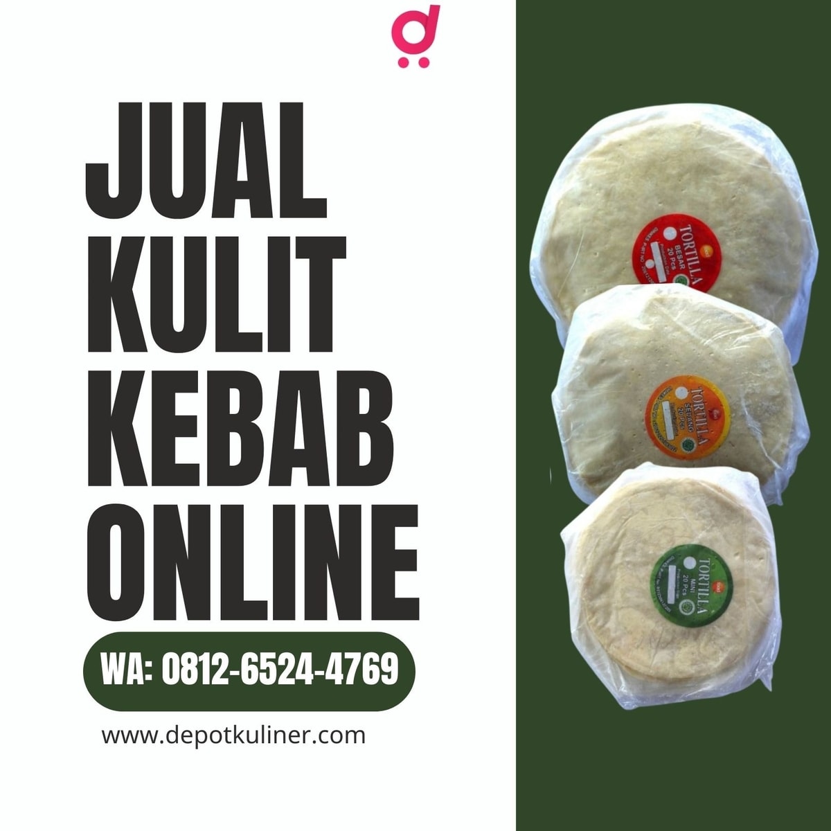 HARGA TERBAIK, Call 0812-6524-4769, Jual Kulit Kebab Online