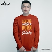 Legends Are Born in October T-Shirt - Kaos Legenda Lahir di Bulan Oktober - DNCOKT04