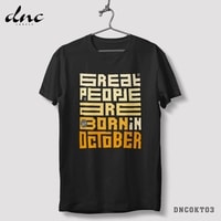 Legends Are Born in October T-Shirt - Kaos Legenda Lahir di Bulan Oktober - DNCOKT03