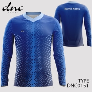 Jersey Sepeda MTB Gowes Baju Lengan Panjang Bahan Dry Fit Premium DNC Labels Dnclabels DNC0151