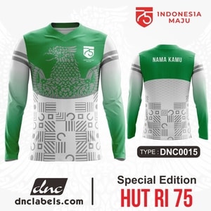  Kaos  Jersey Sepeda HUT  RI  75  Dirgahayu Indonesia Spesial 