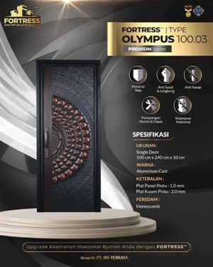 Pintu Baja Fortress Olympus 100.03