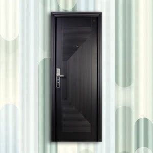 pintu mewah warna cat hitam doff