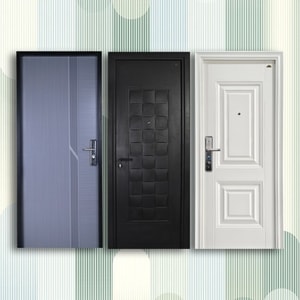 pintu baja fortress dengan warna cat mewah