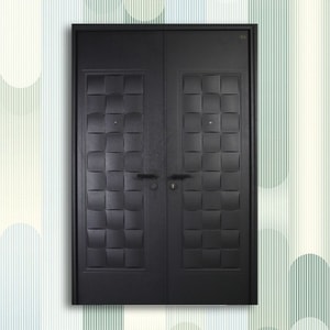 pintu mewah warna cat black carbon