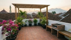 3 Ide Desain Rooftop Rumah Minimalis, Bisa Buat BBQ-an