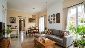 Contoh Perpaduan Cat Rumah Warna Cream dan Putih yang Estetik