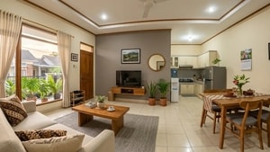 Inspirasi Rumah Kombinasi Warna Cream dan Abu-abu Minimalis