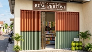 4 Kombinasi Warna Cat Pintu Harmonika yang Terlihat Menarik