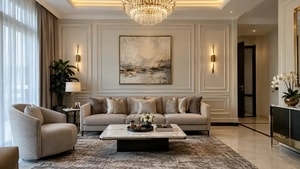Berapa Ukuran Wall Moulding Ruang Tamu yang Ideal? Cek di Sini!