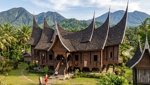 Pesona Rumah Adat Minangkabau Gadang, Punya Atap Mirip Tanduk Kerbau