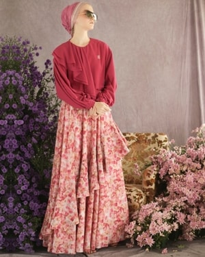 Bougenville Fuchsia Skirt