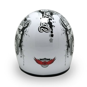 Helm Cakil Old School White 3