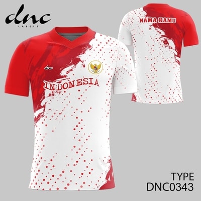 Baju Kaos Jersey HUT RI Hari Ulang Tahun Kemerdekaan Republik Indonesia 17 Agustus 1945 Desain DNC0343