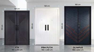 Lengkap! Ini Ukuran Pintu Baja FORTRESS 2 Pintu yang Wajib Anda Tahu