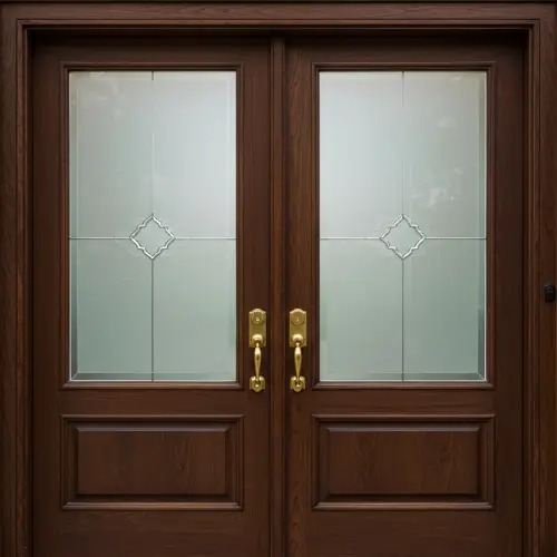 Pintu Utama Kaca Minimalis 2 Daun Pintu