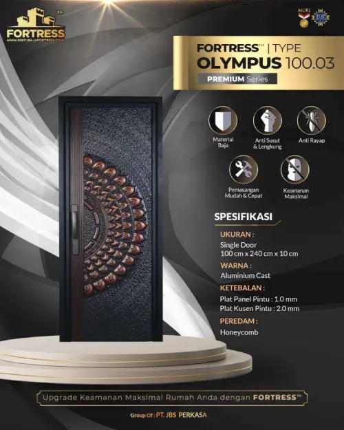 Pintu Baja Fortress Olympus 100.03