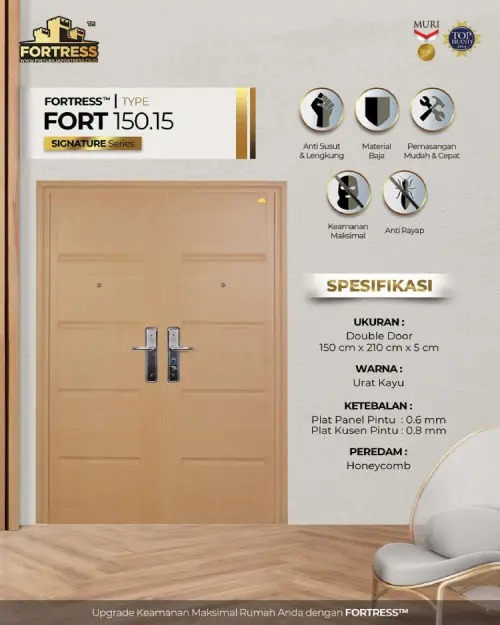 pintu minimalis kupu tarung fortress tipe fort 150.15