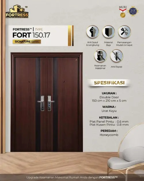 pintu minimalis kupu tarung fortress tipe fort 150.17