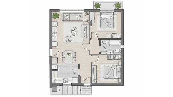Inspiratif! Ini Contoh Denah Rumah Type 36 Subsidi Minimalis Terbaru