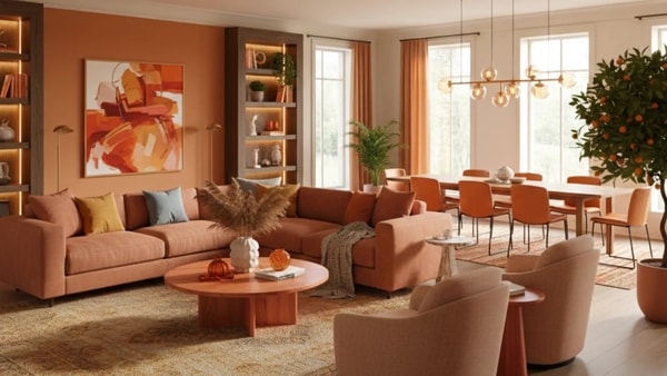 5 Ide Kombinasi Warna Orange untuk Interior Rumah Makin Instagramable