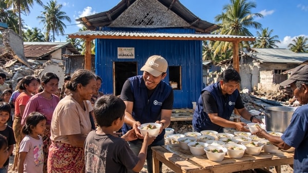 1000 Porsi Bakso Cinta Hadir untuk Penyintas Gempa di Desa Paralando