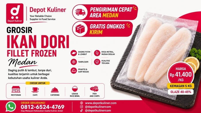 GRATIS ONGKIR, WA: 0812-6524-4769 Grosir Ikan Dori Medan