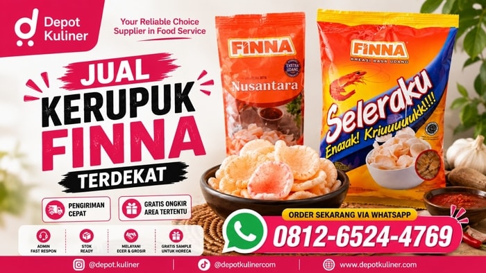 GRATIS ONGKIR, WA: 0812-6524-4769, Jual Kerupuk Finna Terdekat