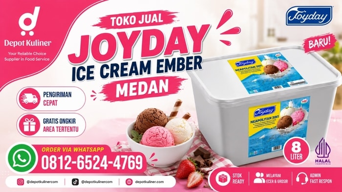 PUSAT GROSIR, WA: 0812-6524-4769, Toko Jual  Joyday Ice Cream Ember Medan
