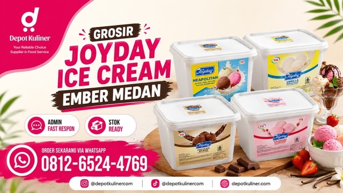 PENGIRIMAN CEPAT, WA: 0812-6524-4769, Grosir Joyday Ice Cream Ember Medan