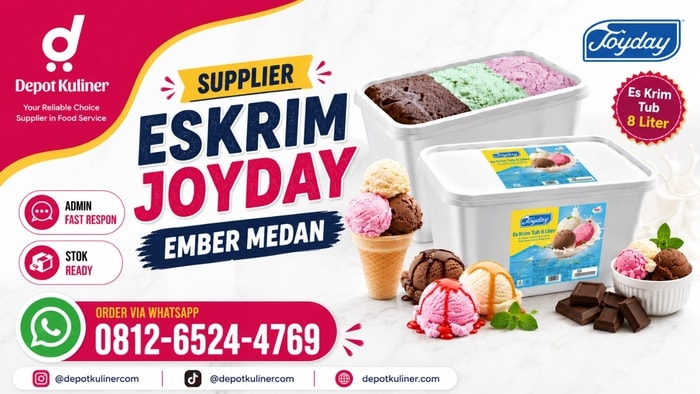 SIAP KIRIM HARI INI, WA: 0812-6524-4769, Supplier Eskrim Joyday Ember Medan
