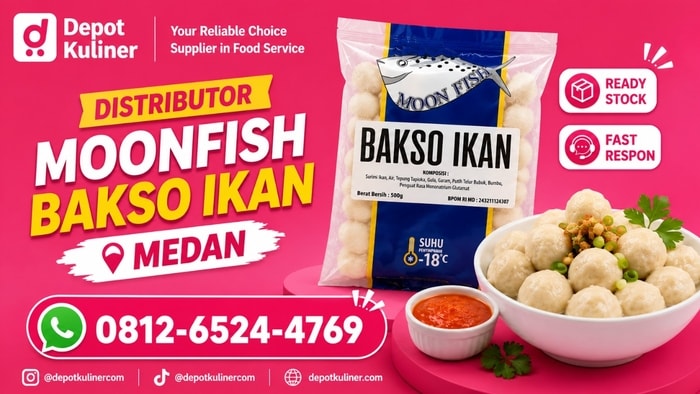 READY STOCK, WA: 0812-6524-4769, Distributor Moonfish Bakso Ikan Medan