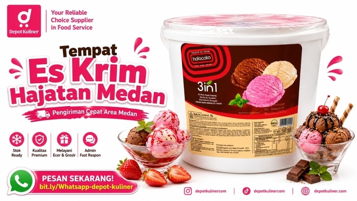GRATIS SAMPLE HORECA, WA: 0812-6524-4769, Tempat Es Krim Hajatan Medan