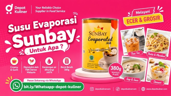 SIAP KIRIM HARI INI, WA: 0812-6524-4769, Susu Evaporasi Sunbay Untuk Apa ?