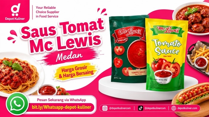 SIAP KIRIM HARI INI, WA: 0812-6524-4769, Saus Tomat Mc Lewis Medan