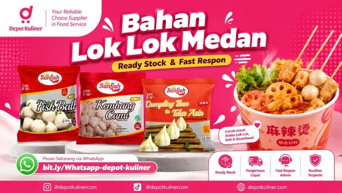 PENGIRIMAN CEPAT, WA: 0812-6524-4769, Bahan Lok Lok Medan