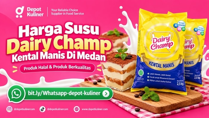 PROMO SPESIAL HARI INI, WA: 0812-6524-4769, Harga Susu Dairy Champ Kental Manis Di Medan
