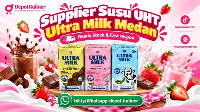 SIAP KIRIM HARI INI, WA: 0812-6524-4769, Supplier Susu UHT Ultra Milk Medan